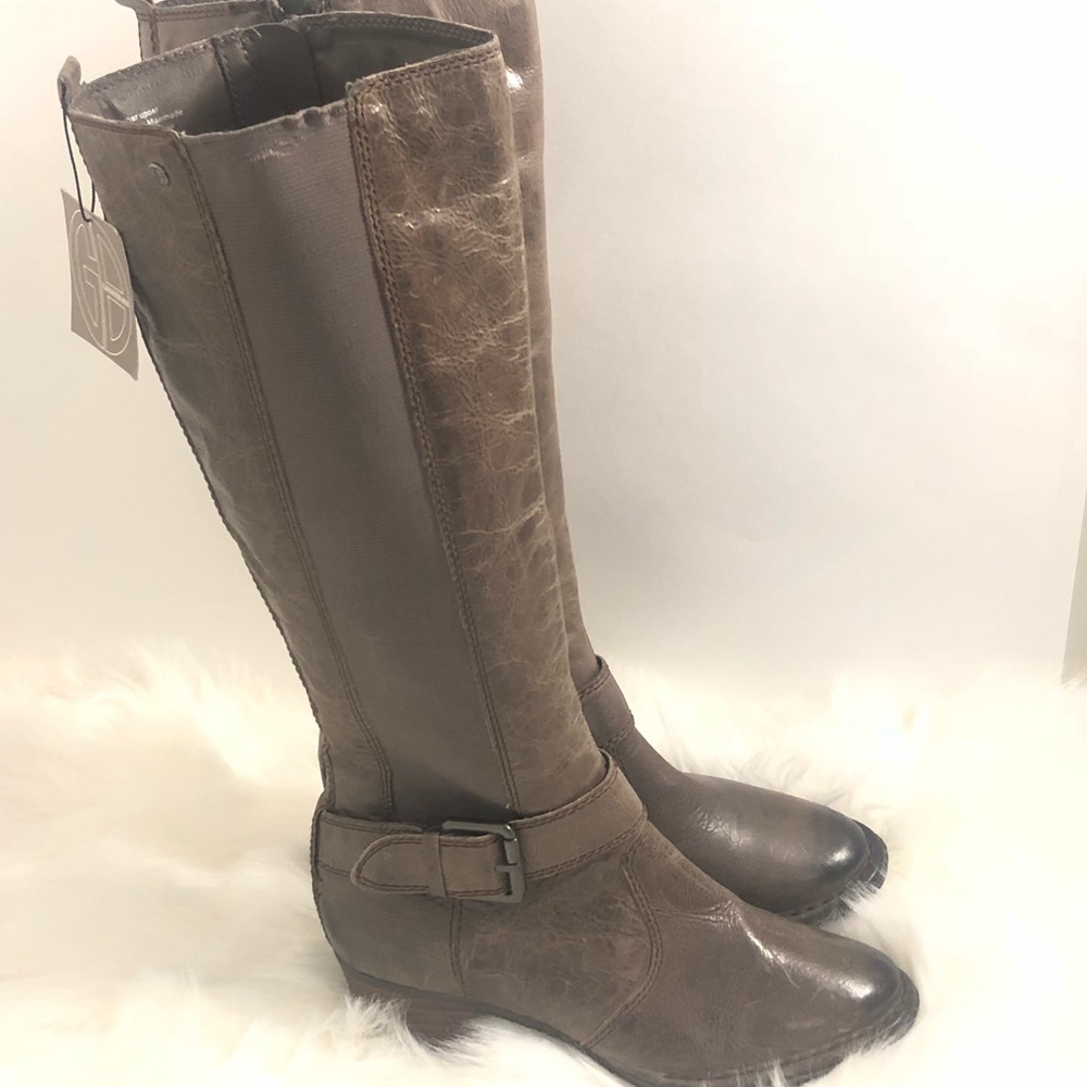 Giani Bernini Taupe Gray Riding Boots